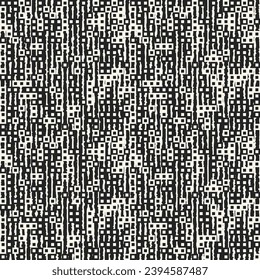 Monochrome Variegated Square Dot Textured Pattern