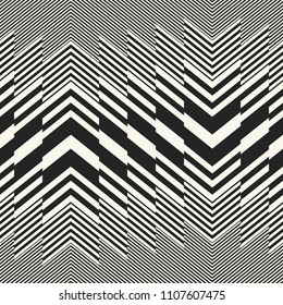 Patrón de chevron a rayas variegado monocromo