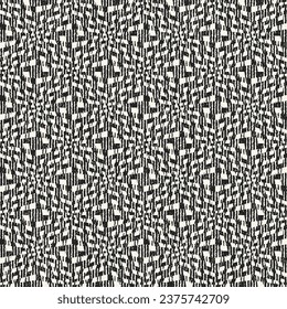 Monochrome Variegated Striped Textured Kaleidoscope Pattern