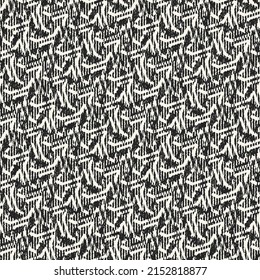Patrón texturizado de trazo variado monocromo de zigzag
