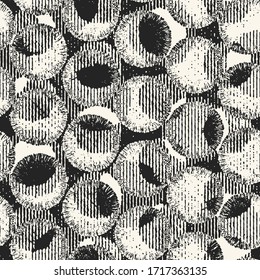 Motif graphique à points cassés à texture variée monochrome. Motif Harmonieux.