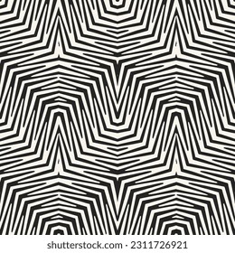 Monochrome Variegated Textured Chevron Pattern