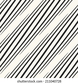 Monochrome Variegated Textured Diagonal Striped Pattern