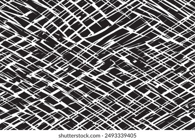Monochrome Vector Art Black Transparencies with Classic Textures on White Backgrounds  