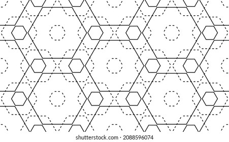 Monochrome vector background. Modern collection seamless patterns. Decor for website, card, textile, print.