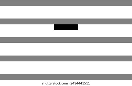 Monochrome vector graphic of a semibreve rest as used in sheet music to represent the notes in a song