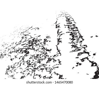 Monochrome vector grunge background. Abstract black and white texture
