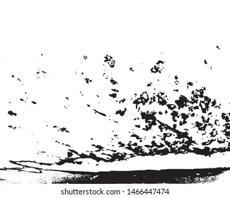 Monochrome vector grunge background. Abstract black and white texture