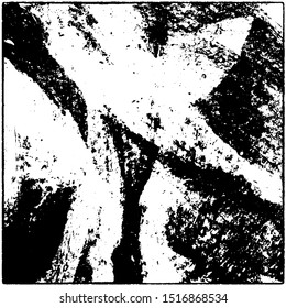 Monochrome vector grunge background. Black and white abstract