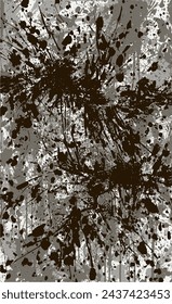 Monochrome Vektor-Grunge-Textur. Abstrakter Hintergrund