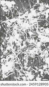 Monochrome Vektorgrafik Grunge Textur. Abstrakter Hintergrund