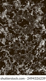 Monochrome vector grunge texture. Abstract background