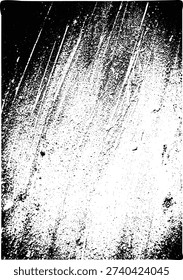 Monochrome vector grunge texture with distressed details, scratches, and speckles, perfect for overlay effects and abstract backgrounds
