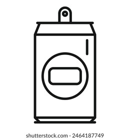 Monochrome vector illustration of a simple spray paint can, ideal for icons and designs