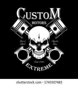 2,300 Piston Skull Logo Images, Stock Photos & Vectors | Shutterstock