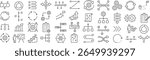 Monochrome Vector Line Icon Set for Workflow