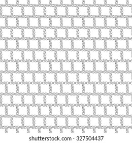 Monochrome vector seamless background. The stylized grille in black and white.