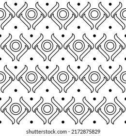 Monochrome Vector Seamless Pattern. Awesome for classic product design, fabric, backgrounds, invitations, packaging design projects. Surface pattern design.