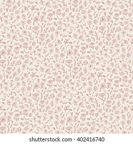 monochrome vector seamless pattern little on nature