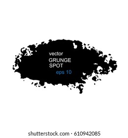 Monochrome vector spot, grunge blot