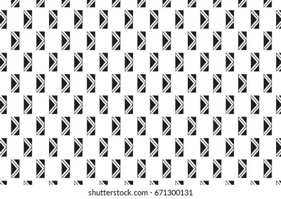 Monochrome vertical rectangle and arrow pattern