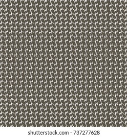 Monochrome vintage fabric pattern. Abstract vector.