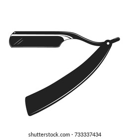 Monochrome Vintage looking Straight razor/Open razors/Cut-throat razors.