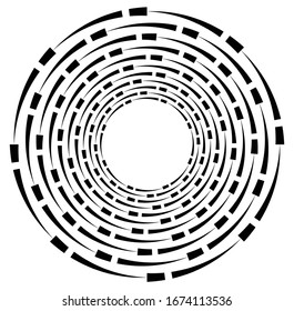 Monochrome, Wirbelformen. Verdrillte Helix-Elemente. Design für Dreharbeiten, Dreharbeiten und Dreharbeiten