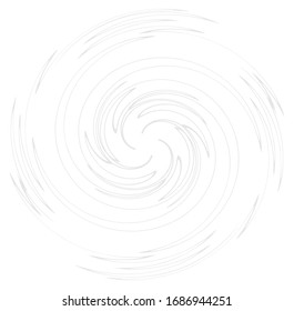 Monochrome, Wirbelformen. Verdrillte Helix-Elemente. Design für Dreharbeiten, Dreharbeiten und Dreharbeiten