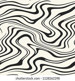 Monochrome Warp Striped Textured Background. Seamless Pattern.