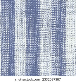 Monochrome Washed Canvas  blue white Textured Distressed striped Background. Seamless Pattern.