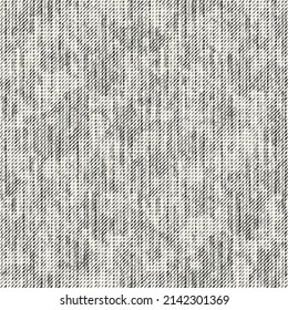 Monochrome Washed Canvas Effect Textured Striped Pattern