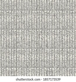 Monochrome Washed Canvas Textured Micro Striped Seamless Pattern