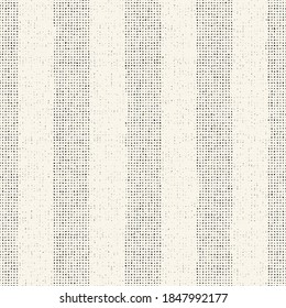 Monochrome Washed Canvas Textured Subtle Stripes Seamless Pattern