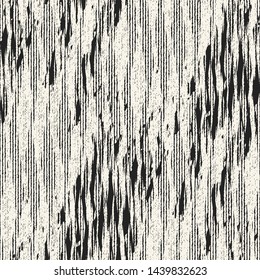 Monochrome Washed Effect Irregular Stroke Textured Distressed Background. Seamless Pattern.