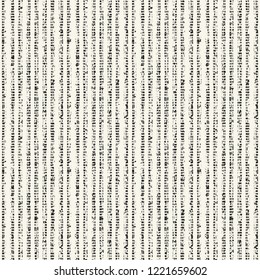 Monochrome Washed Effect Striped Textured Distressed Background. Seamless Pattern.