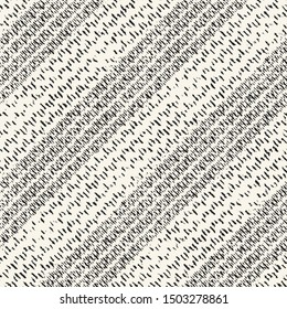 Monochrome Washed Effect Textured Diagonal Striped Background. Seamless Pattern.