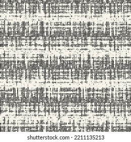 Monochrome Washed-Out Canvas Effect Textured Striped Pattern
