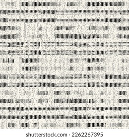 Monochrome Washed-Out Canvas Effect Textured Striped Pattern