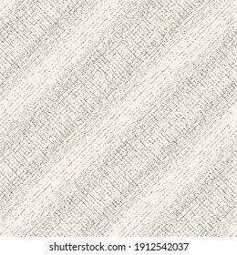 Monochrome Washed-Out Canvas Textured Subtle Stripes Seamless Pattern