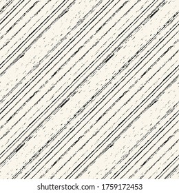 Monochrome Washed-Out Effect Textured Diagonal Striped Pattern