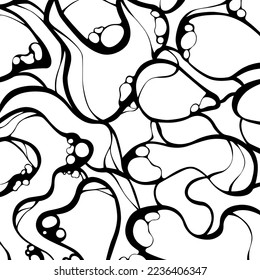 Monochrome Water Texture. Abstract Vector illustration for decoration or any design.