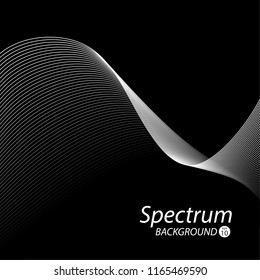 Monochrome wave background