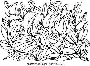 Monochrome wave pattern. Background. Hand drawn lines. 
Hair texture.Line art. Illustration for coloring. Design for spiritual relaxation 
for adults. Black and white wallpaper.Modern stylish texture.