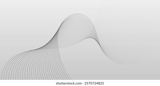 monochrome wave pattern business abstract background