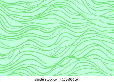 Monochrome wave pattern. Colorful wavy background. Hand drawn lines. Stripe texture. Doodle for design. Line art. Colored wallpaper