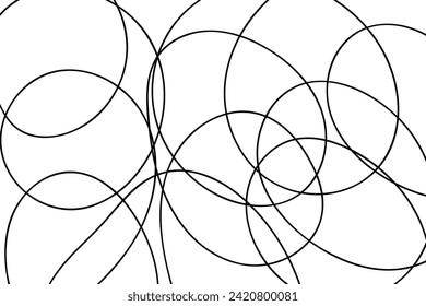 Patrón de ondas monocromas. Fondo ondulado. Líneas dibujadas a mano. Textura del pelo. Doodle para el diseño. Papel de fondo de pantalla en blanco y negro
