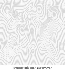Monochrome wave seamless vector texture