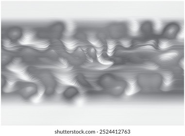 Monochrome waves, a striking black and white layered effect abstract background featuring fluid lines and energy flow.