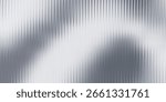 Monochrome waves with transparent vertical layering and soft opacity shifts. Abstract distorted glass effect, minimal and textured in grayscale palette. Vector illustration for futuristic design